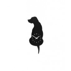 Sieninis Laikrodis „Šuo“, Juodas, 16×4×33 Cm