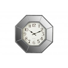 Sieninis laikrodis ANTIQUE, sidabro/juodos sp., D40x4cm