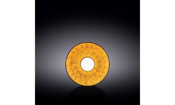 Lėkštutė po puodeliu Wilmax SPLASH, geltona, 14 cm