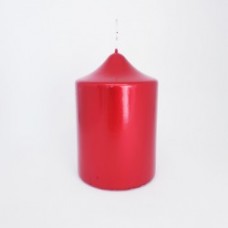 Raudona žvakė Baltic Candles, 12 cm