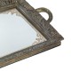 Padėklas su veidrodžiu sendinto aukso spl. 42x3x25 cm