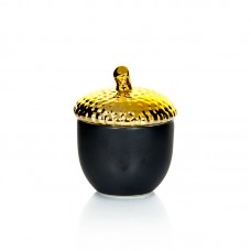 Indelis keramikinis Gilė juodas/auksinis (4) 9.2×9.2.x11.2 cm 